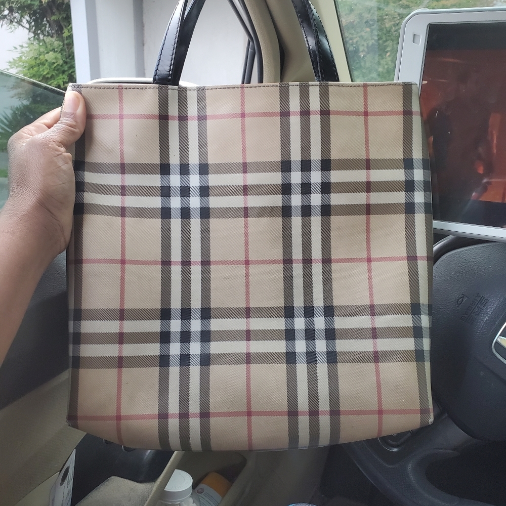 Burberry coated canvas medium tote